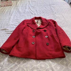 GAP Red Peacoat